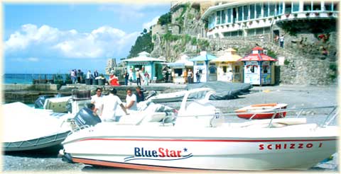 Rent a boat in Positano, Blue Star, Water taxi, excursions