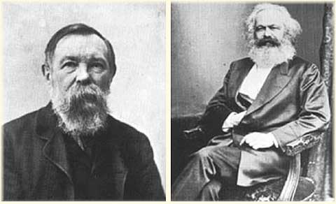 Karl Marx e Friedrik Engels, filosofi tedeschi e teorici del comunismo
